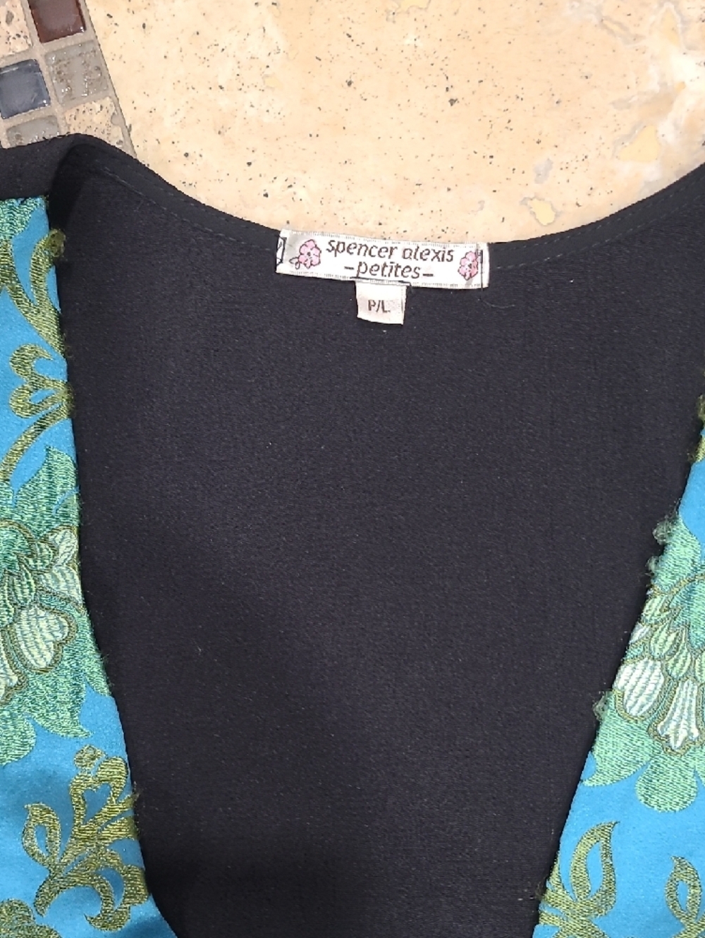 Embellished Floral Patchwork Camisole Jacket - Turquoise - Picture 2 of 6